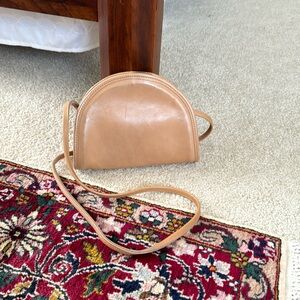 Vintage coach Kimball zip bag, leather crossbody purse